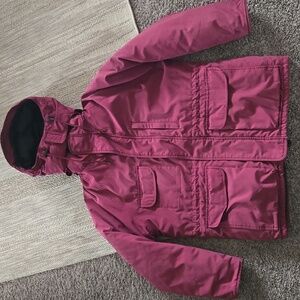 Cabelas Hooded Goose Down Puffer  Magenta Mens XL Jacket